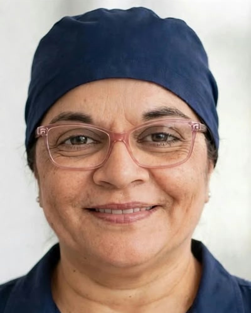 Portrait of Ayesha Pather, founder of Footcare by Ayesha